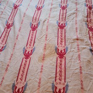 Chenille Bedspread American Eagle Patriotic Theme,